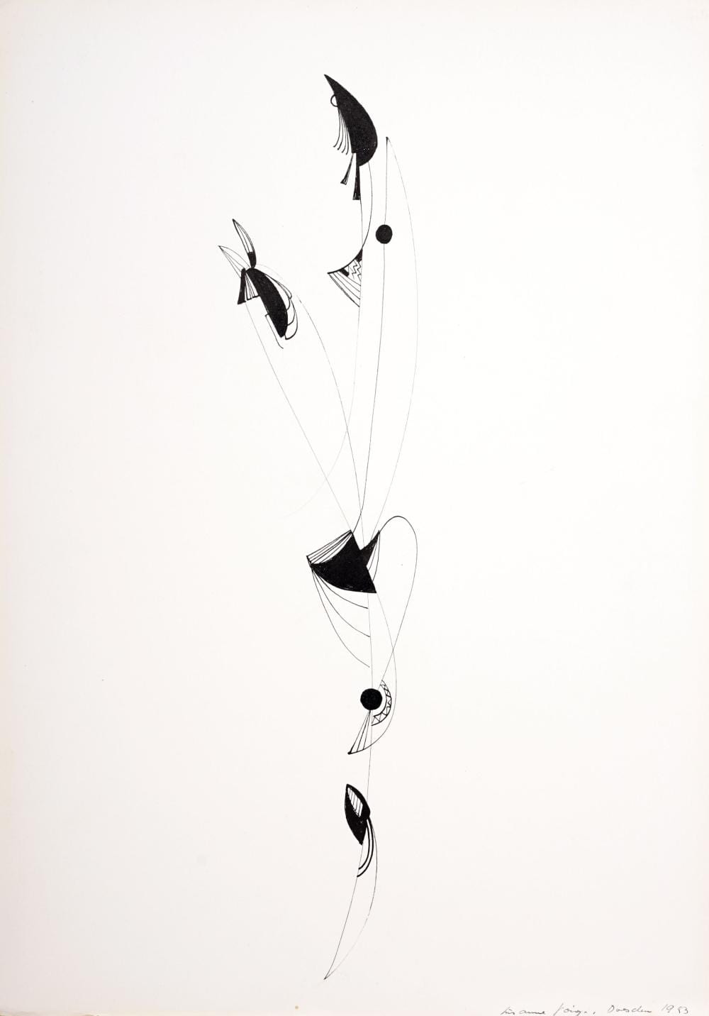 Susanne Voigt comparable auction result: susanne voigt drei vertikale kompositionen 1983