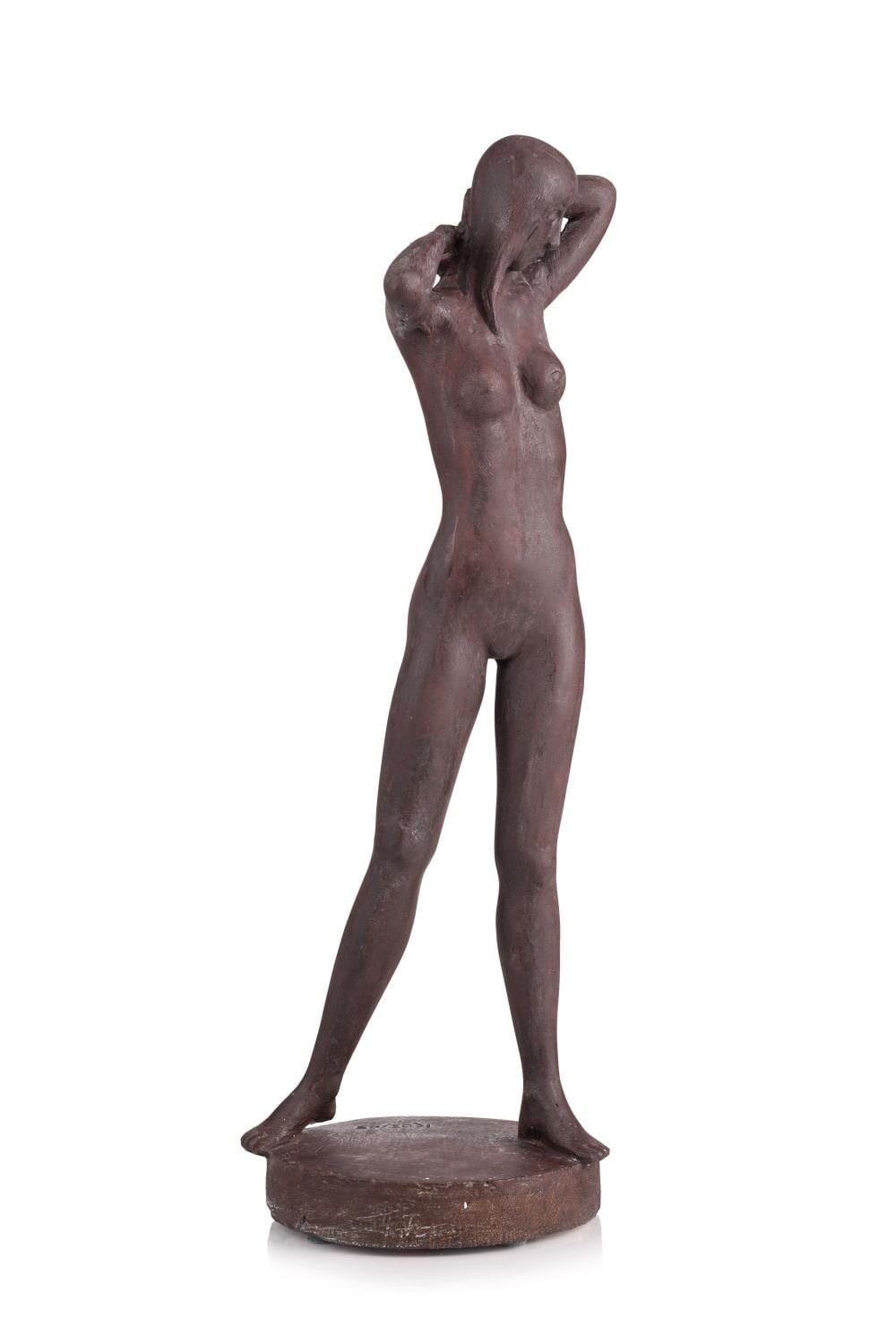 Gottfried Kohl comparable auction result: gottfried kohl stehende mit langen haaren und h nden im nacken 2003 2005