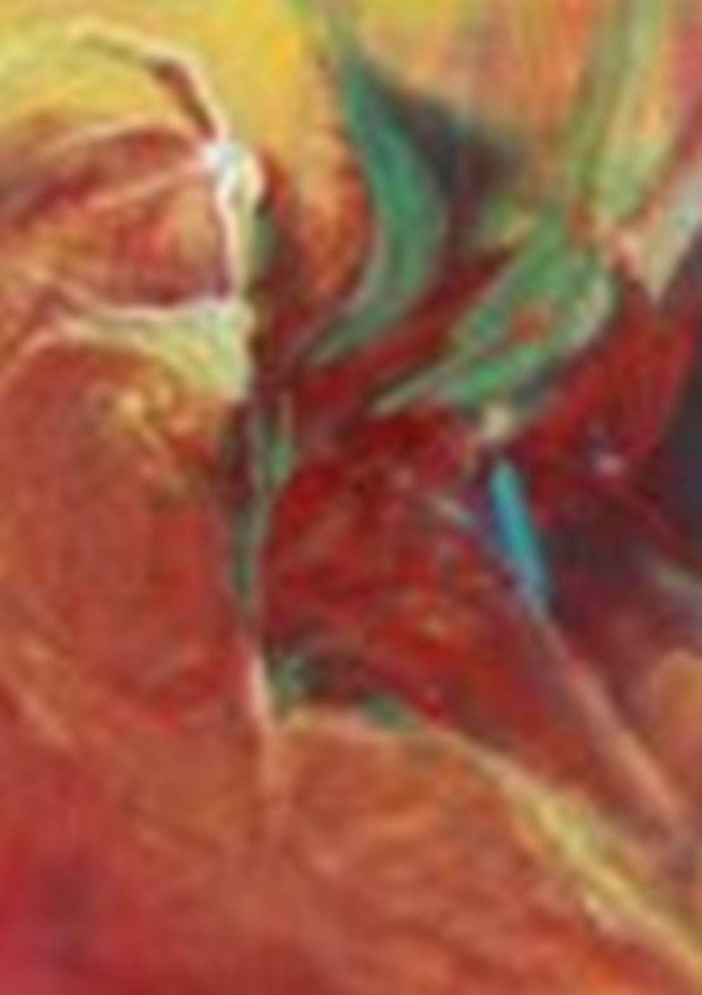 Lucy Bull (B. 1990) Untitled (Phoenix) oil on linen 205.7 x 145 cm. (81 1/2 comparable sale