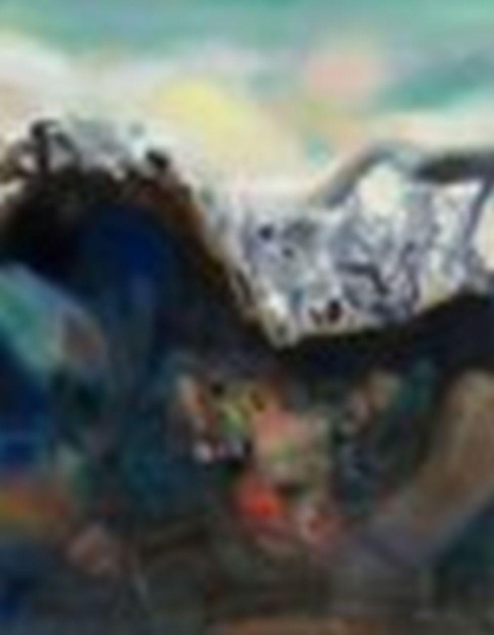 Chu Teh-Chun (ZHU DEQUN, 1920-2014) Écriture à l’aube oil on canvas 146 x 1 comparable sale