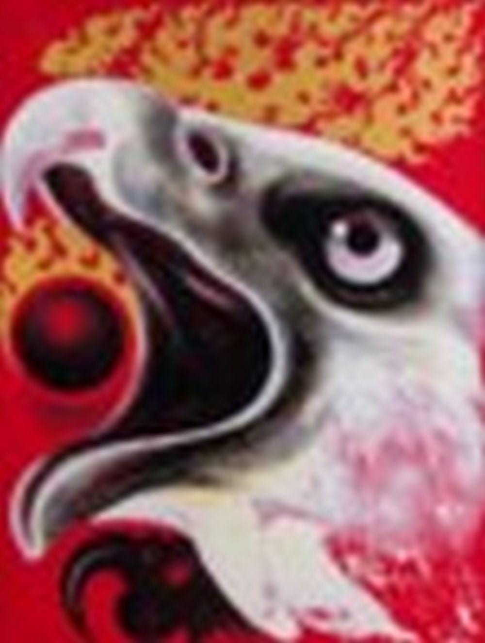 Thawan Duchanee comparable auction result: thawan duchanee 1939 2014 untitled eagle oil and gold leaf on canvas 12