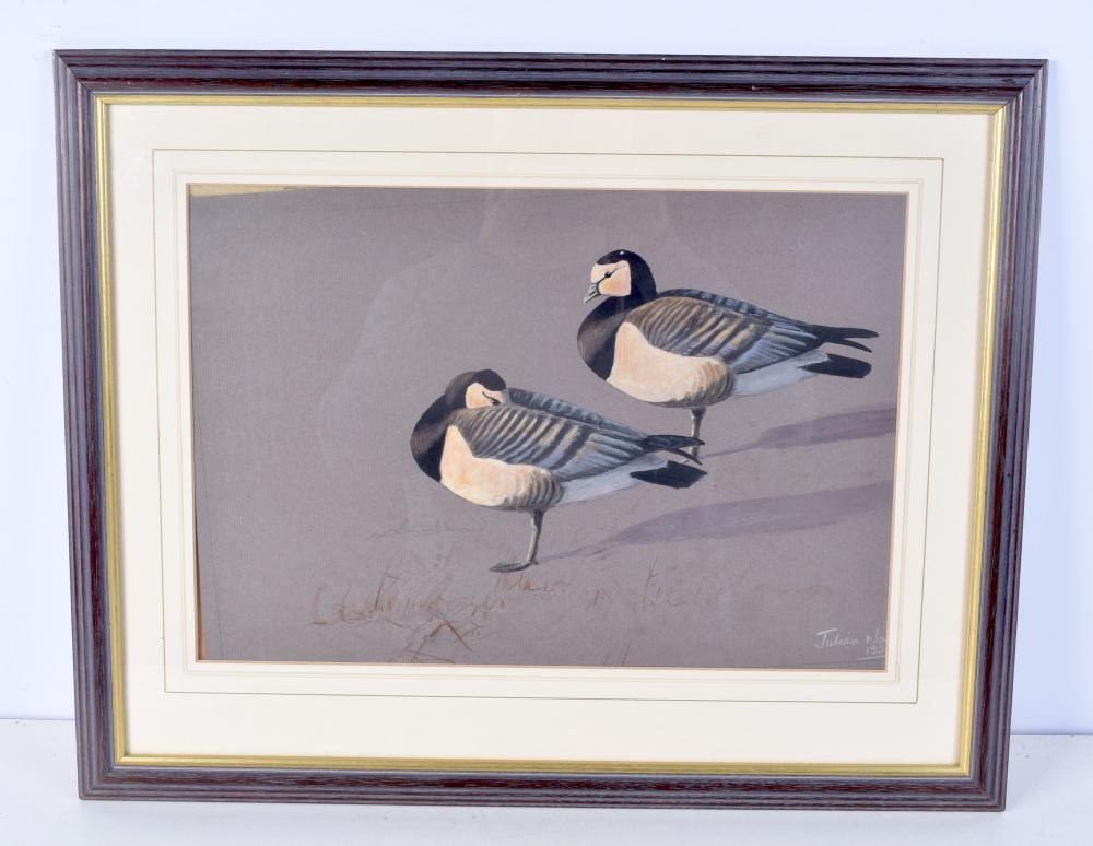 Julian Novorol comparable auction result: julian novorol c1998 pastel birds 27 cm x 40 cm