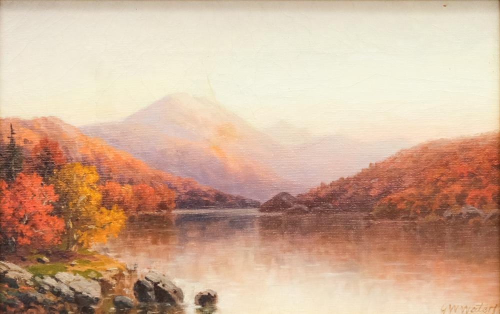 George W. Waters comparable auction result: george w waters adirondack landscape
