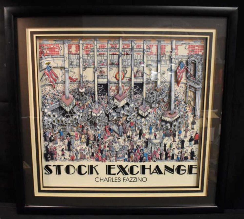 Collage Print By Charles Fazzino sold by Gulfcoast Coin and Jewelry, lot 99 — auction record photograph