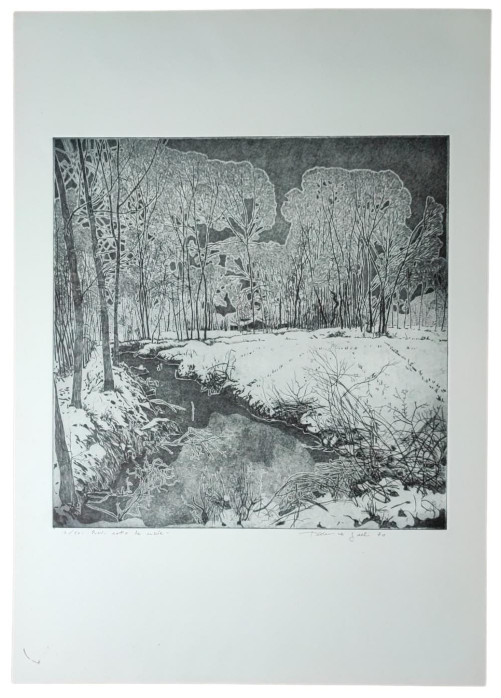 Federica Galli comparable auction result: federica galli rovi sotto la neve 1970