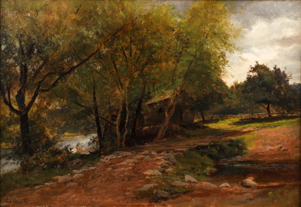 charles linford painting cabin in the wilderness · Concept Art Gallery · 2022-12-03 Charles Linford comparable auction result: charles linford painting cabin in the wilderness