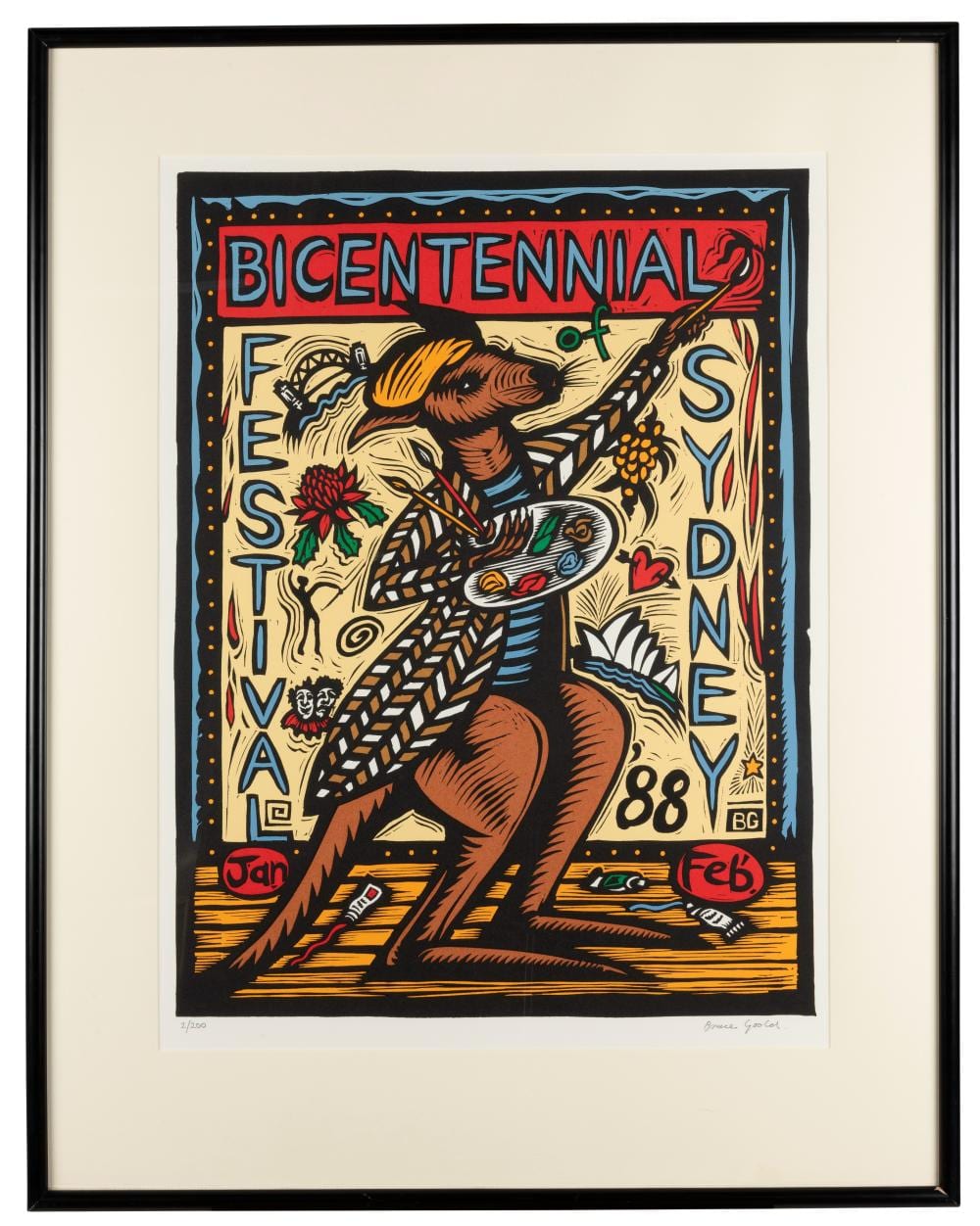 Bruce Goold comparable auction result: bruce goold born 1948 bicentennial of sydney festival 1988