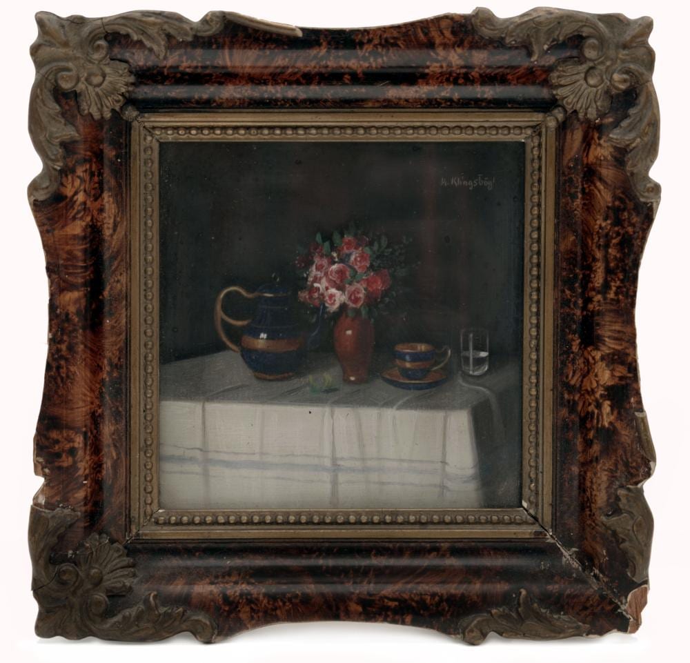 Rudolf Klingsbögl comparable auction result: stillife with a bouquet by rudolf klingsb gl