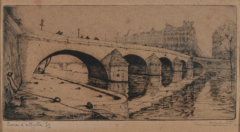Antonio Carbonati comparable auction result: etching by antonio carbonati