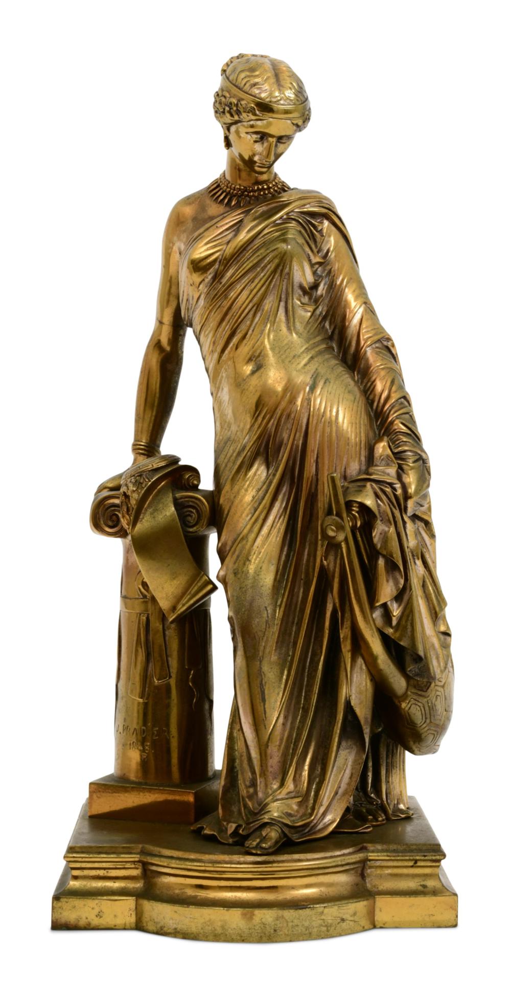 Jacques Aliamet comparable auction result: jean jacques james pradier french swiss 1790 1852 sappho a la colonne sappho at the column
