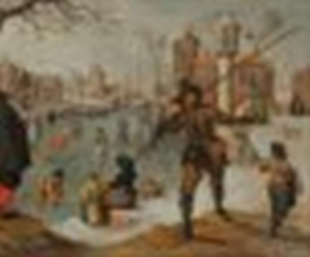 Sébastian Vrancx comparable auction result: sebastiaan vrancx anvers 1573 1647 all gorie du mois de janvier huile sur