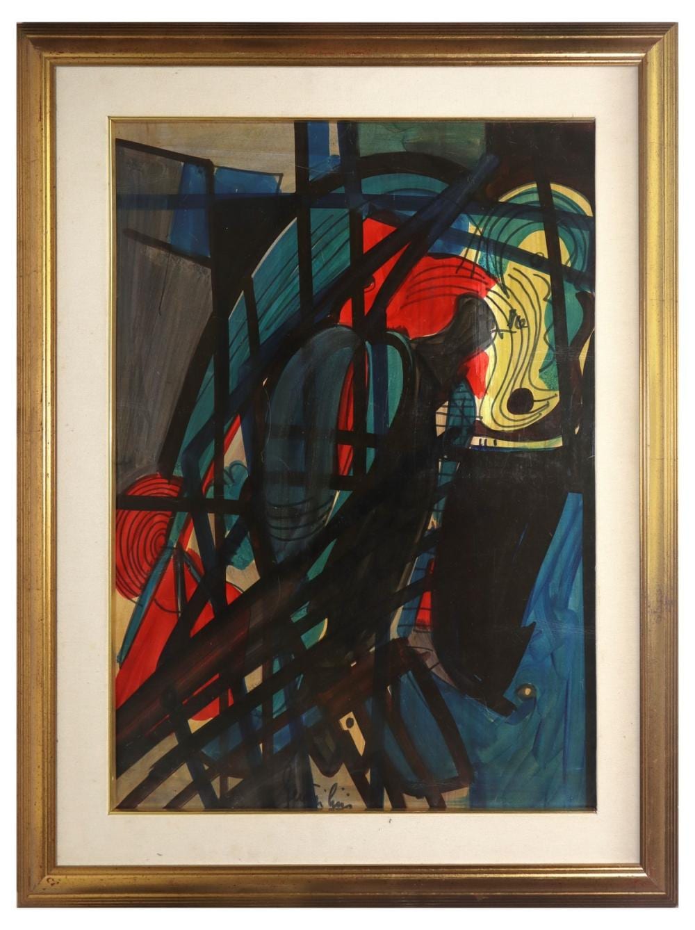 Aldo Gentilini comparable auction result: aldo gentilini genova 7 febbraio 1911 volpeglino 10 agosto 1982 abstract composition