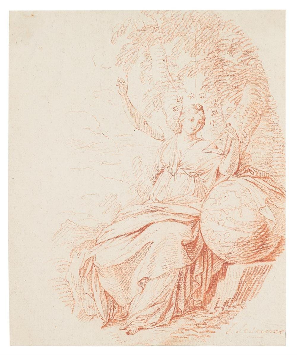 eustache le sueur french 1616 1655 urania muse of astronomy · New Orleans Auction Galleries · 2022-12-04 Eustache Le Sueur comparable auction result: eustache le sueur french 1616 1655 urania muse of astronomy