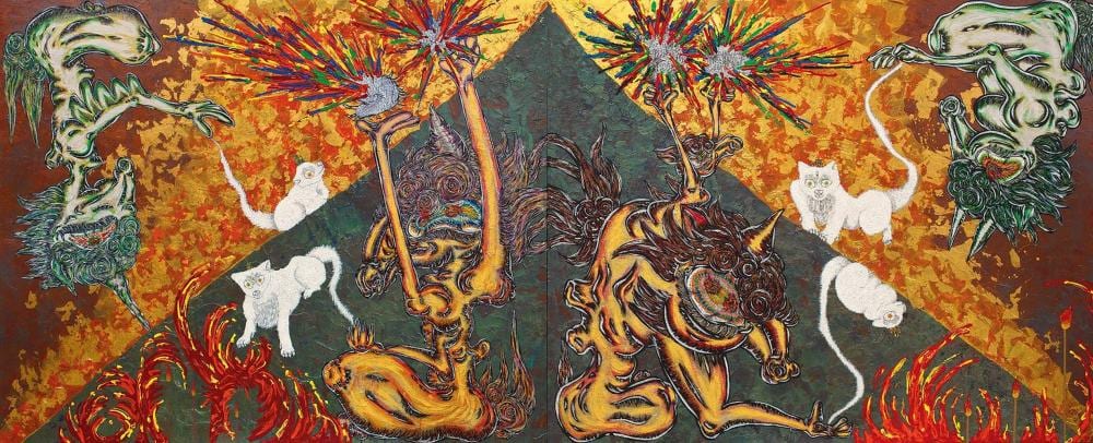 小松美羽 Miwa KOMATSU(Japanese, b. 1986) comparable sale