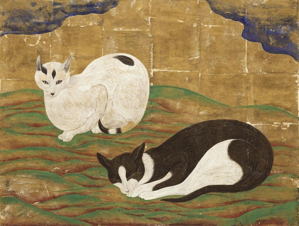 藤田嗣治 Léonard Tsuguharu FOUJITA (Japanese-French 1886-1968) comparable sale
