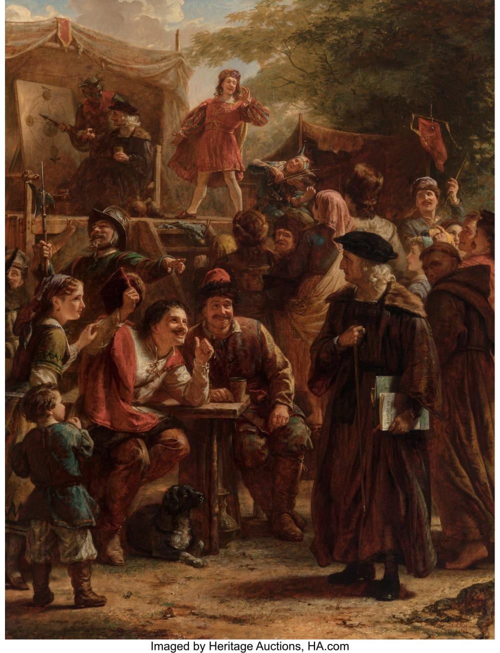 Alfred Fowler Patten comparable auction result: alfred fowler patten british 1829 1888 copernicus at frauenberg 1869 oil on
