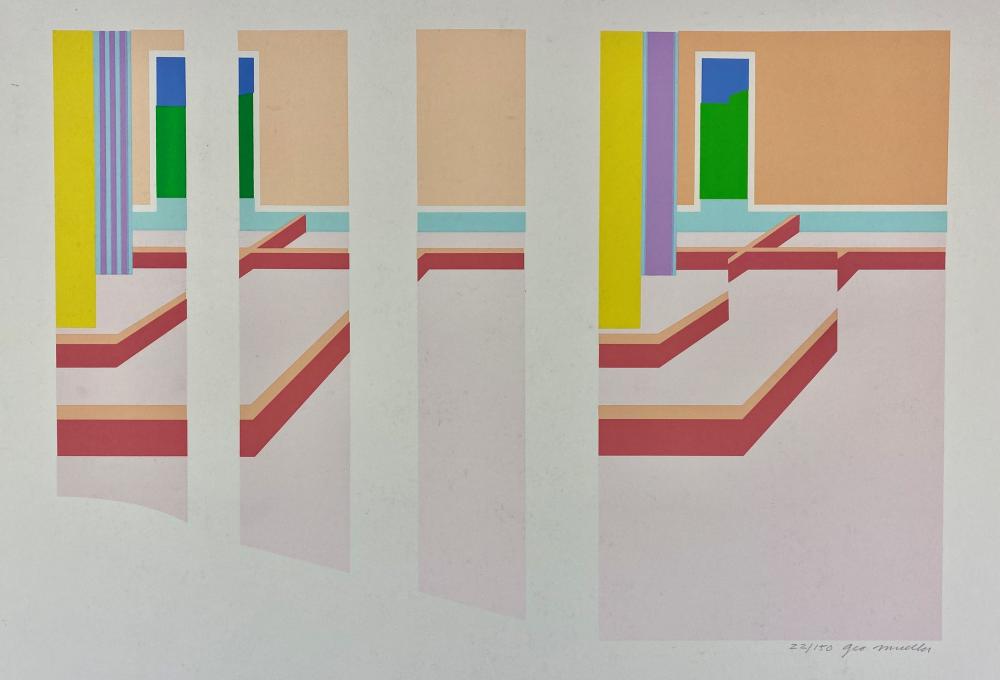 silkscreen by george ludwig mueller · Caza Sikes · 2022-12-07 George Ludwig Mueller comparable auction result: silkscreen by george ludwig mueller