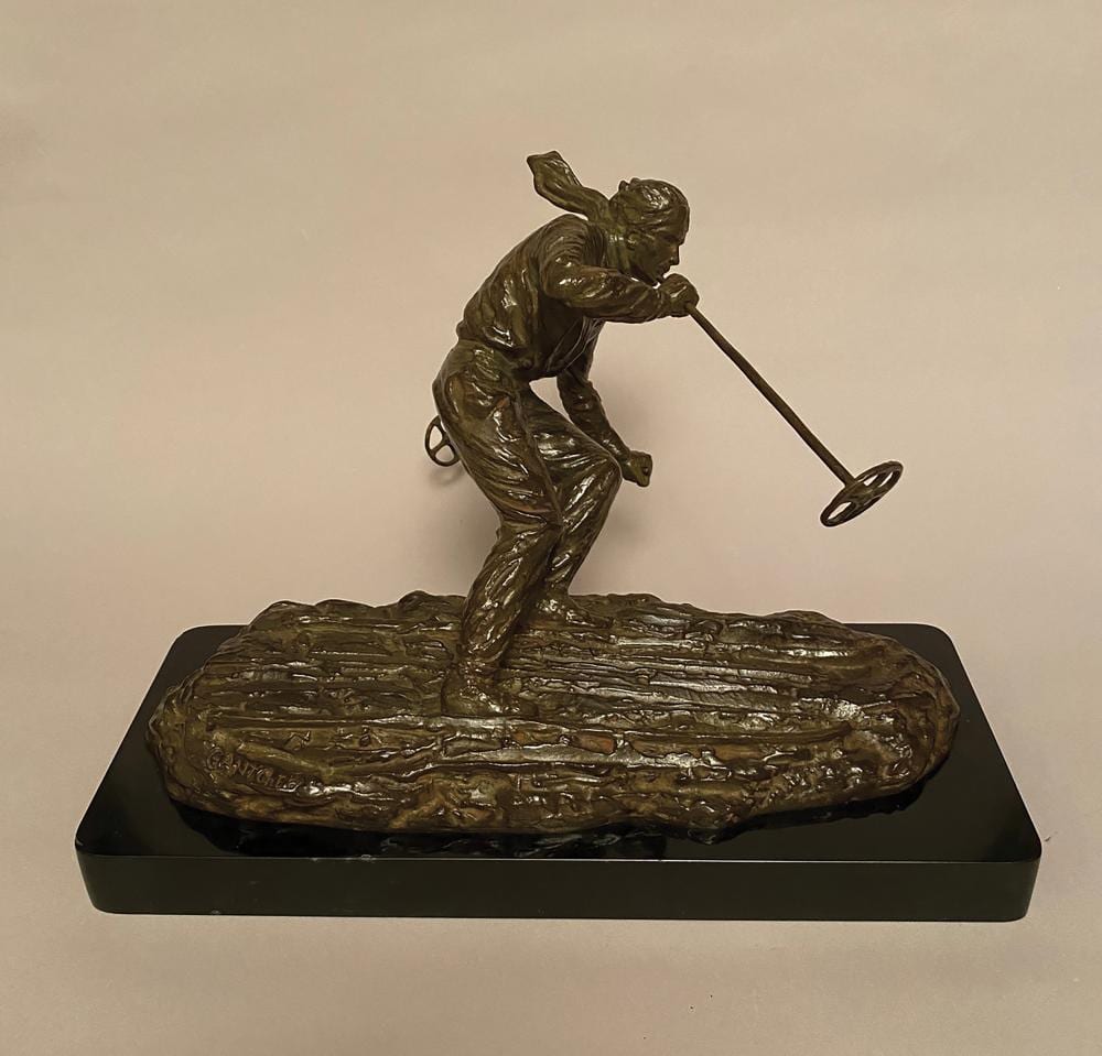 ghanu gantcheff xxe si cle le skieur · Louiza Auktion & Associés · 2022-12-10 Ganu Gantcheff comparable auction result: ghanu gantcheff xxe si cle le skieur