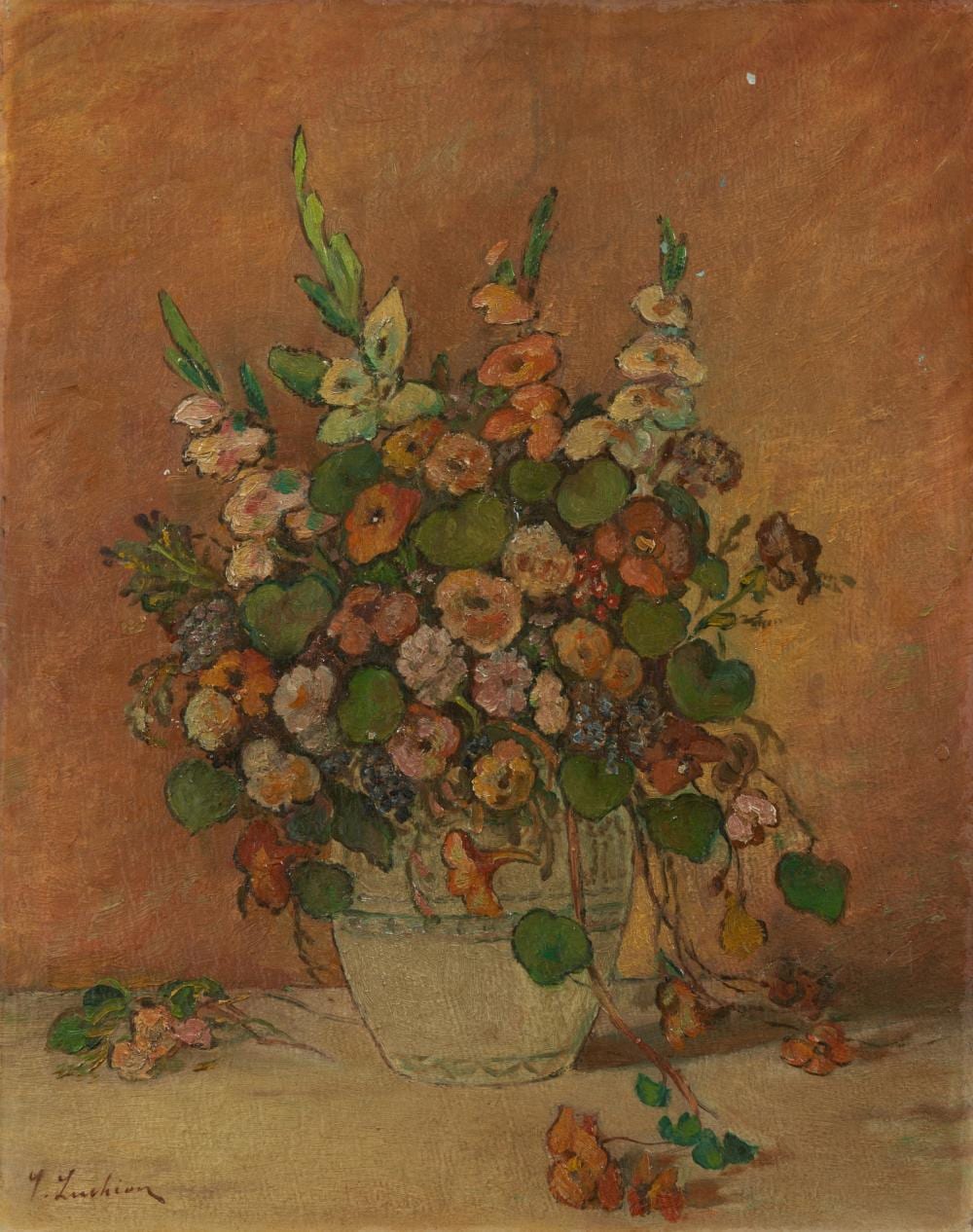 Stefan Luchian comparable auction result: still life with flowers