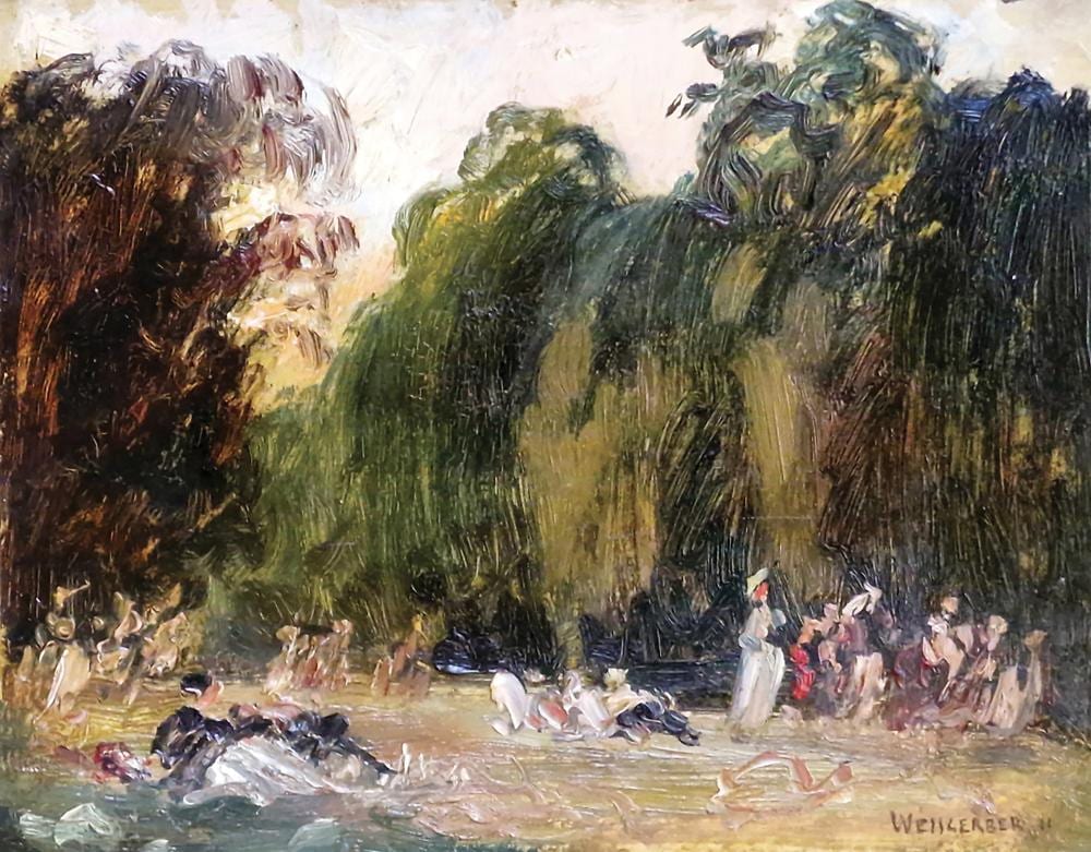 Albert Weisgerber comparable auction result: albert weisgerber 1878 1915 rencontres au parc 1911