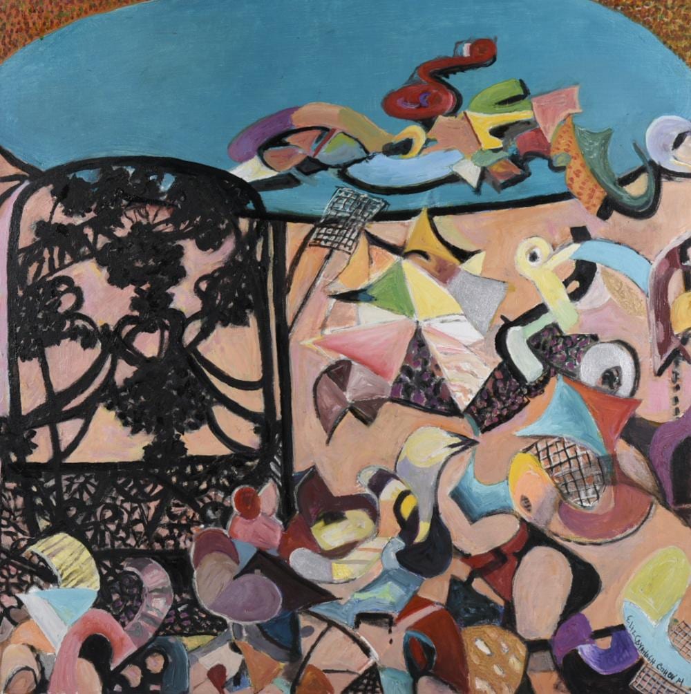 Elizabeth Cavanagh Cohen comparable auction result: elizabeth cavanagh cohen garden whimsy iii 2014 oil on canvas