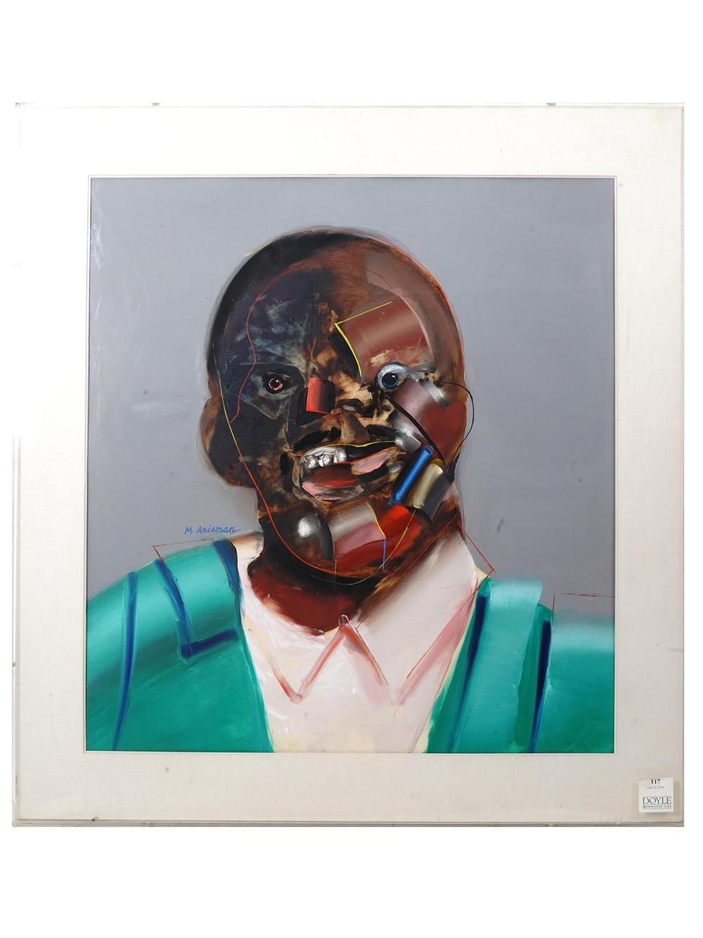 Marshall Arisman comparable auction result: illustration acrylic painting by marshall arisman