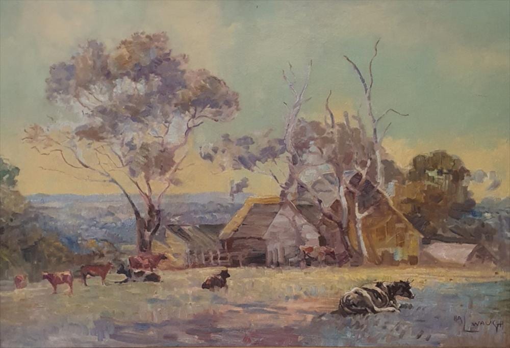 Hal Waugh comparable auction result: hal waugh 1860 1941 a days rest oil