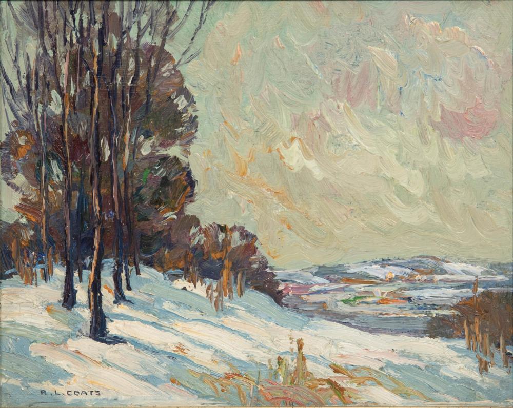 Randolph Lasalle Coats comparable auction result: randolph lasalle coats american 1891 1957 winter landscape