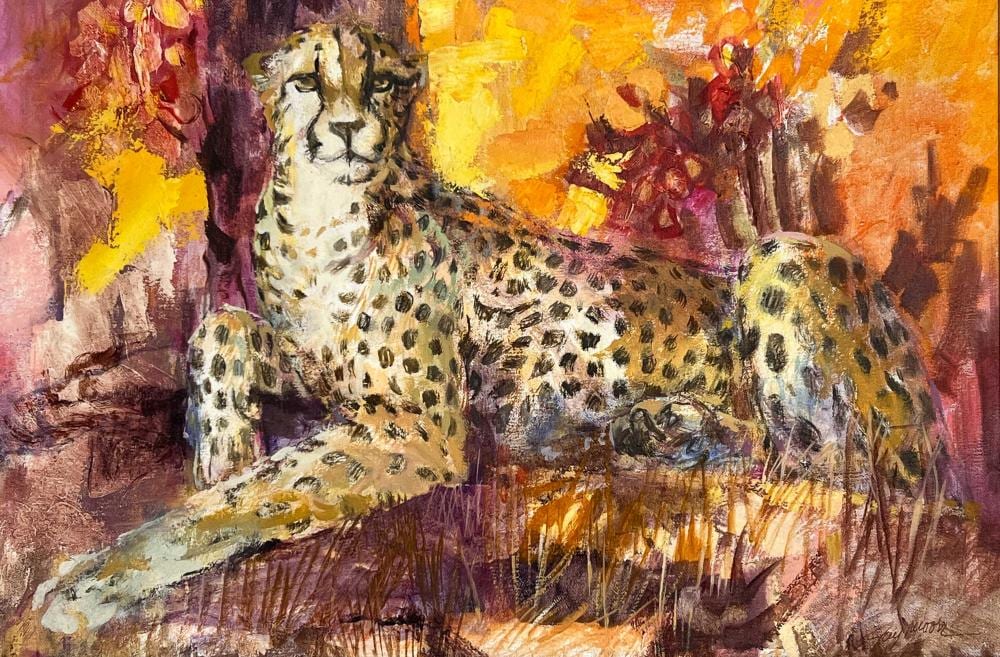 Fay Moore comparable auction result: fay moore leopard