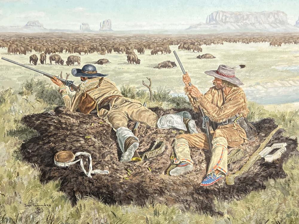 Joe Ruiz Grandee comparable auction result: joe ruiz grandee the buffalo hunters of llano estacado