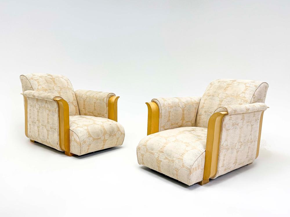 Michel Dufet comparable auction result: michel dufet pair of lounge chairs