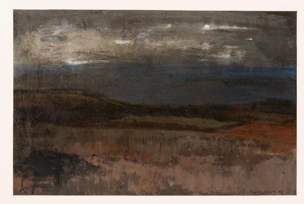 Margo Maeckelberghe comparable auction result: margo maeckelberghe 1932 2014 paysage de mer 1964 huile et pastel sur