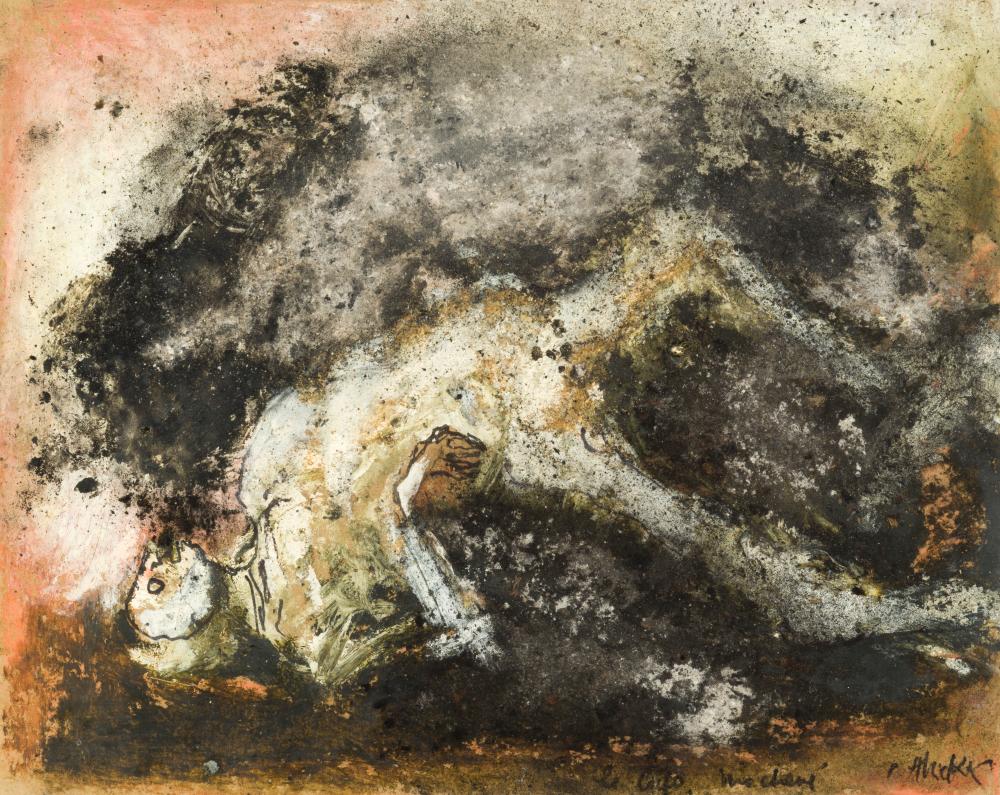Lydie Arickx comparable auction result: lydie arickx n en 1954 sans titre technique mixte sur papier sign e en
