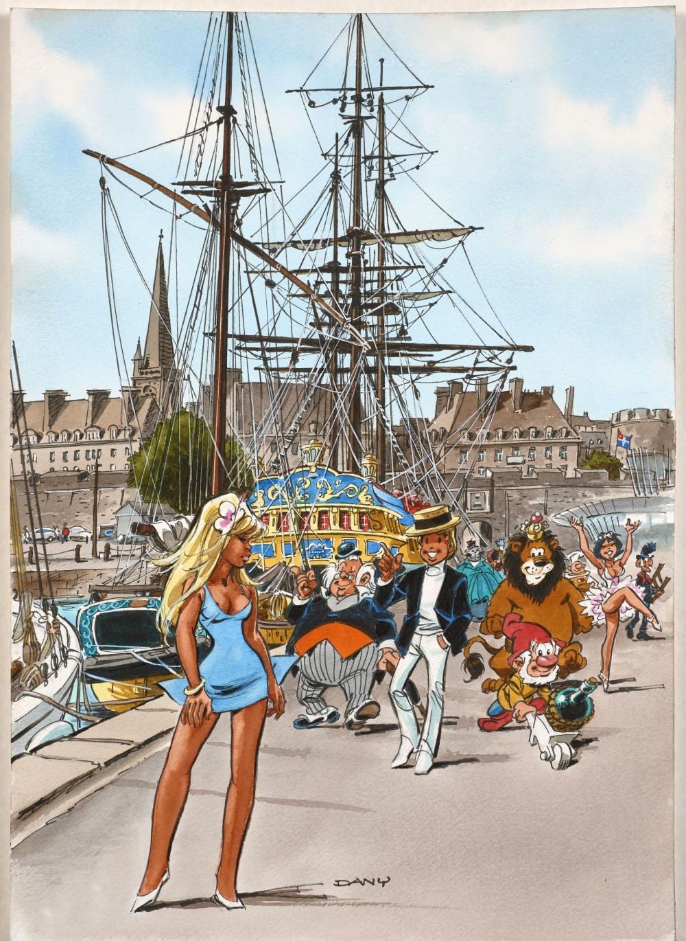 Marcelle Denyzot de Homedes comparable auction result: dany daniel henrotin dit n en 1943 festival de saint malo