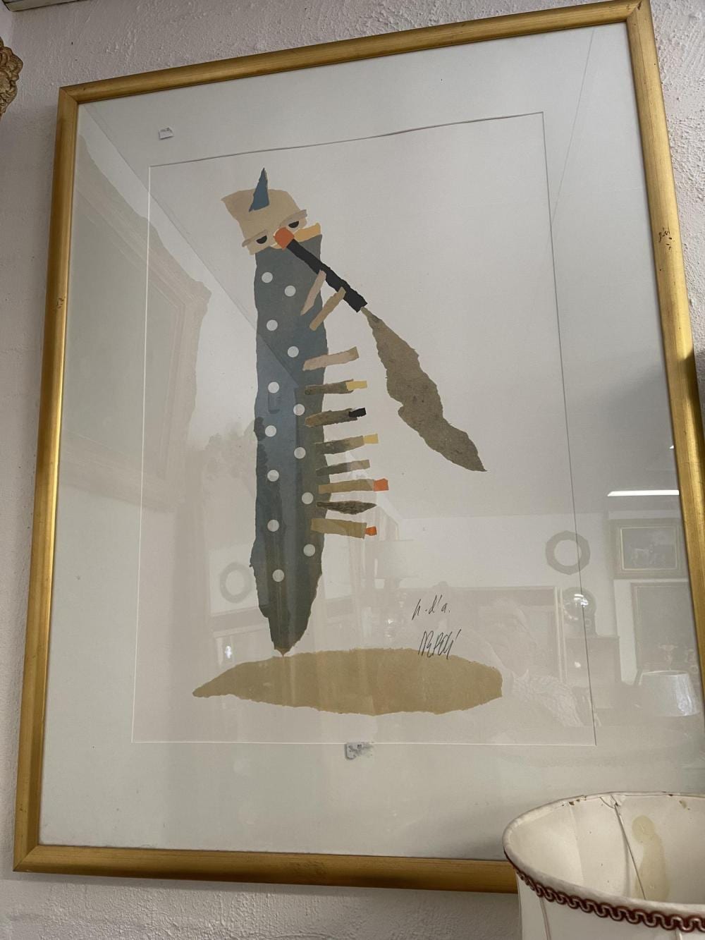 Fabio DePoli comparable auction result: fabio de poli 1947 italy screen print signed on margin approx 89cm x 63cm