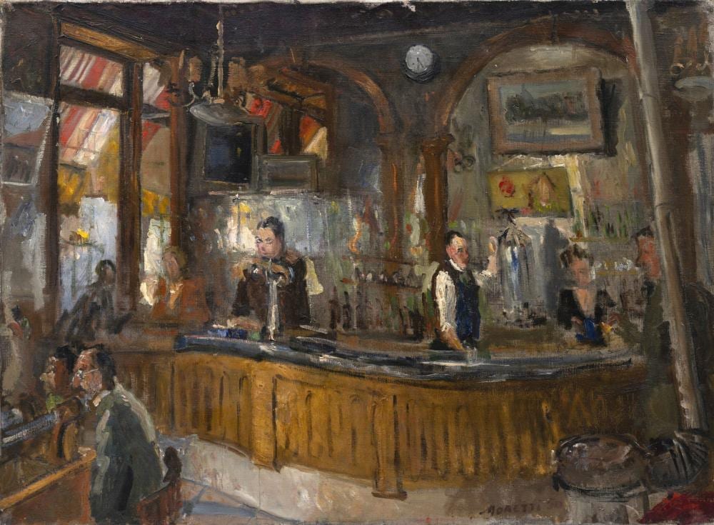 Lucien Philippe Moretti comparable auction result: lucien philippe moretti le caf des beaux arts q