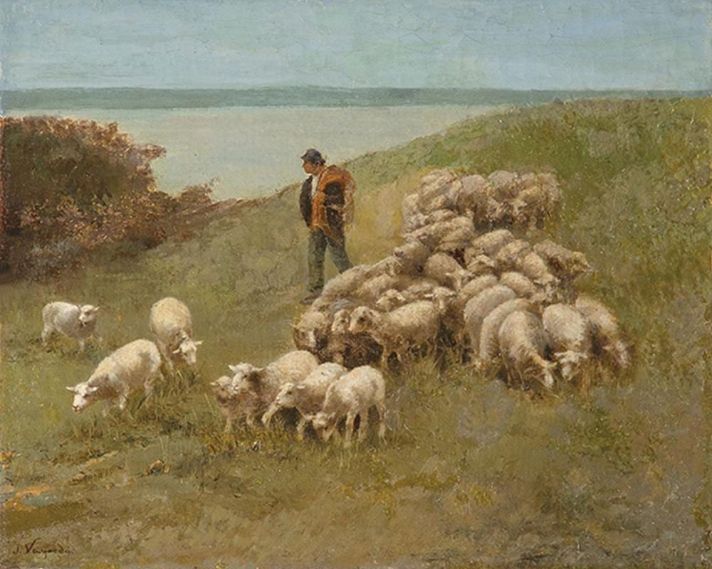 Joaquin Vayreda comparable auction result: joaquin vayreda the shepherd