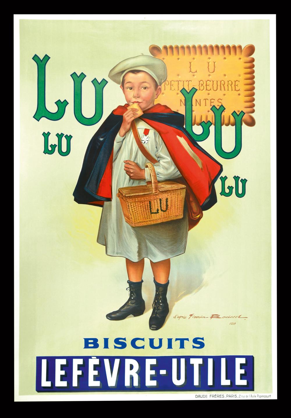 Luigi DiGiovanni comparable auction result: lu l fevre utile vintage poster by bouisset firmin