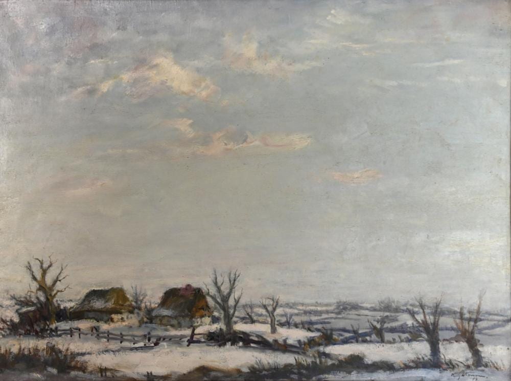 gatermann winterlandschaft im travetal · Auktionshaus Karrenbauer · 2022-12-10 Karl (1883) Gatermann comparable auction result: gatermann winterlandschaft im travetal