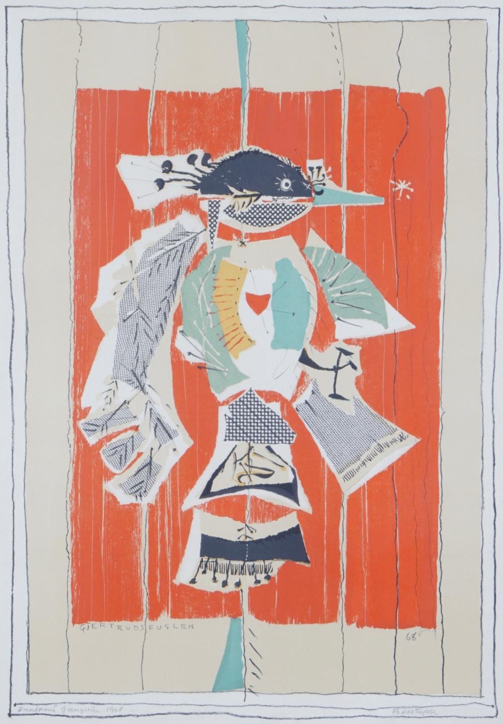 Paul René Gauguin comparable auction result: paul ren gauguin gjertrudsfuglen 1968