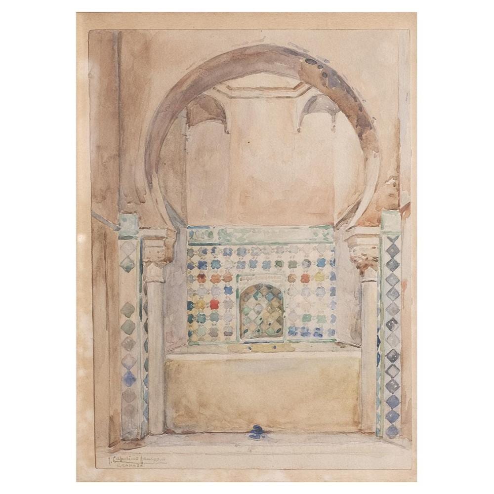 Joaquín Capulino Jáuregui comparable auction result: interior granadino