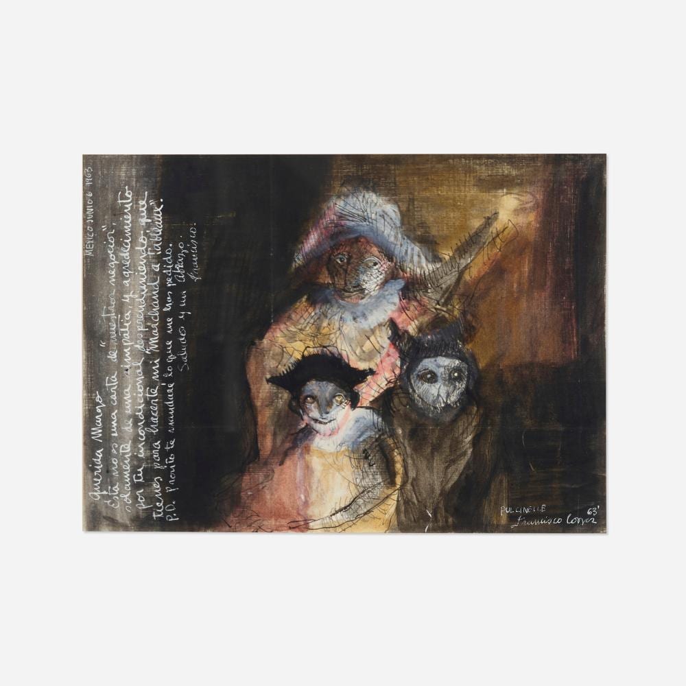 Francisco Corzas comparable auction result: francisco corzas pulcinelle