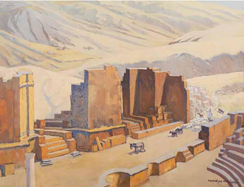 François de Marliave comparable auction result: fran ois de marliave toulon 1874 draguignan 1953 the roman theater of djemila in algeria