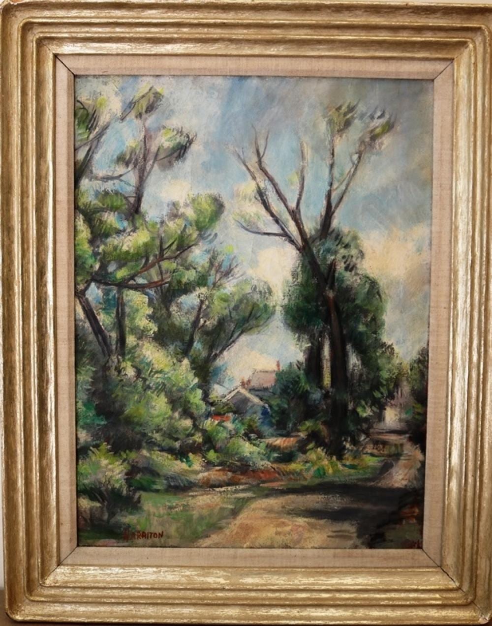 Abraham Harriton comparable auction result: abraham harriton american 1893 1986 landscape oil on canvas signed lower left hand corner framed