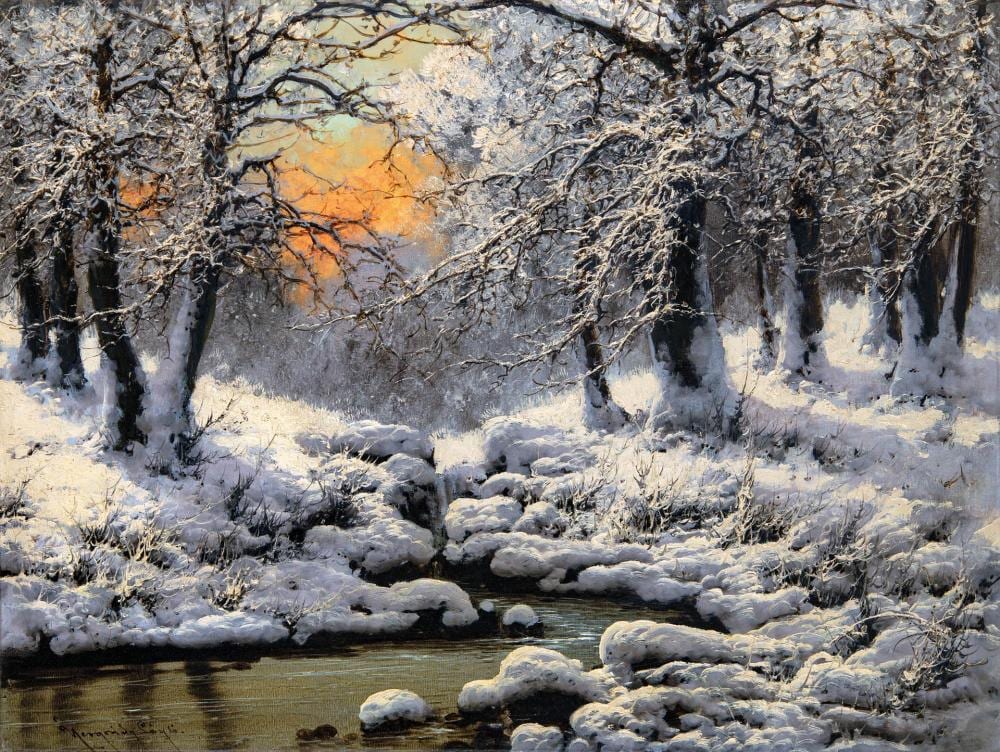 László Neogrády comparable auction result: l szl neogr dy 1896 1962 winter forest
