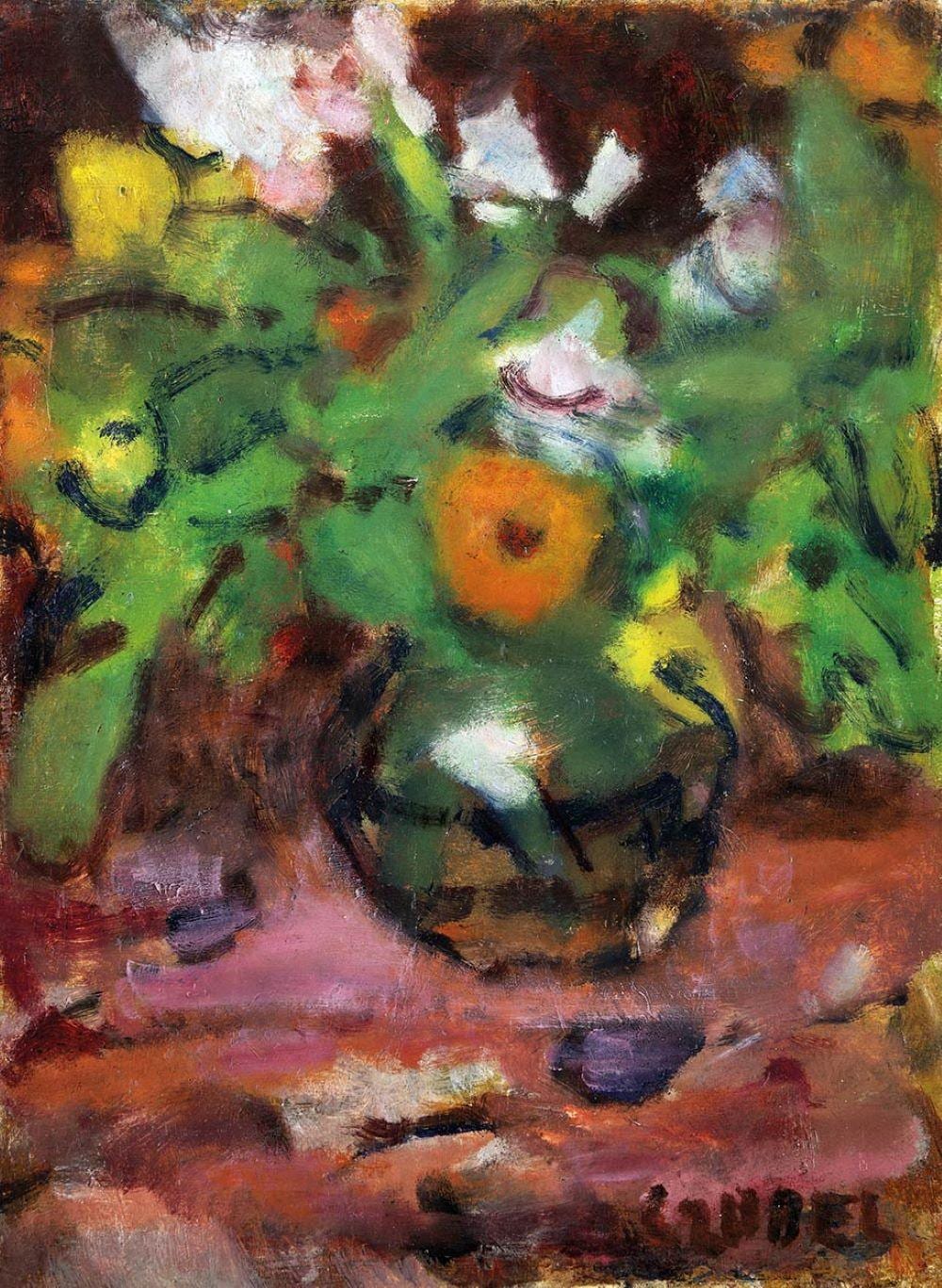Béla Czóbel comparable auction result: b la cz bel 1883 1976 flower still life
