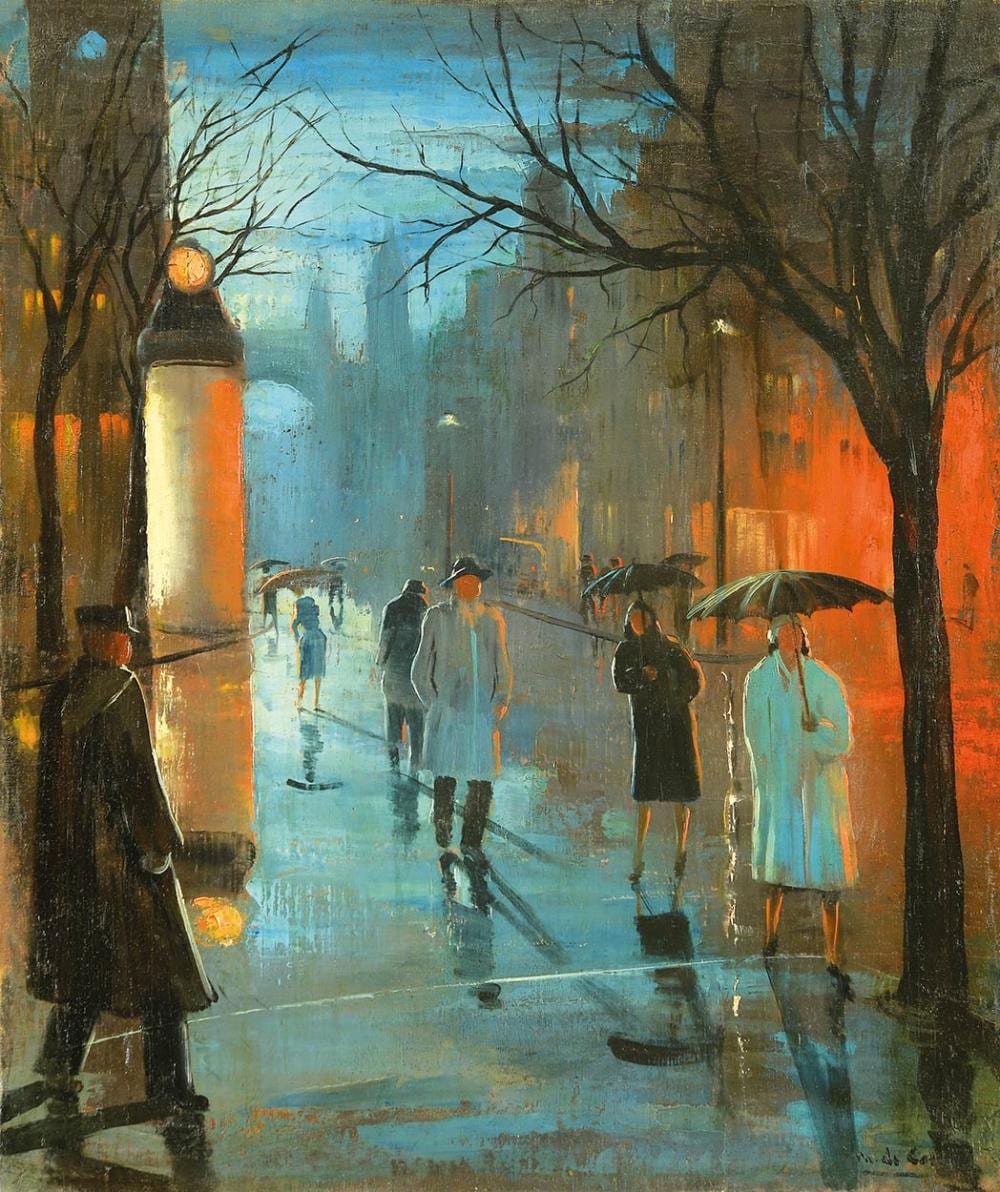 Margit Corini comparable auction result: margit corini 1897 1982 night lights