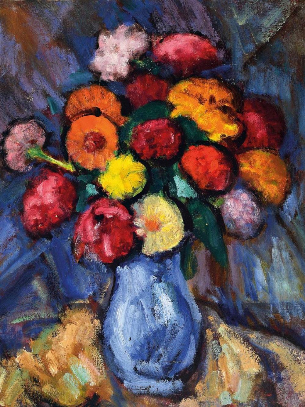 Wilhelm Wieger comparable auction result: wilhelm wieger 1890 weimar 1964 cappeln flower still
