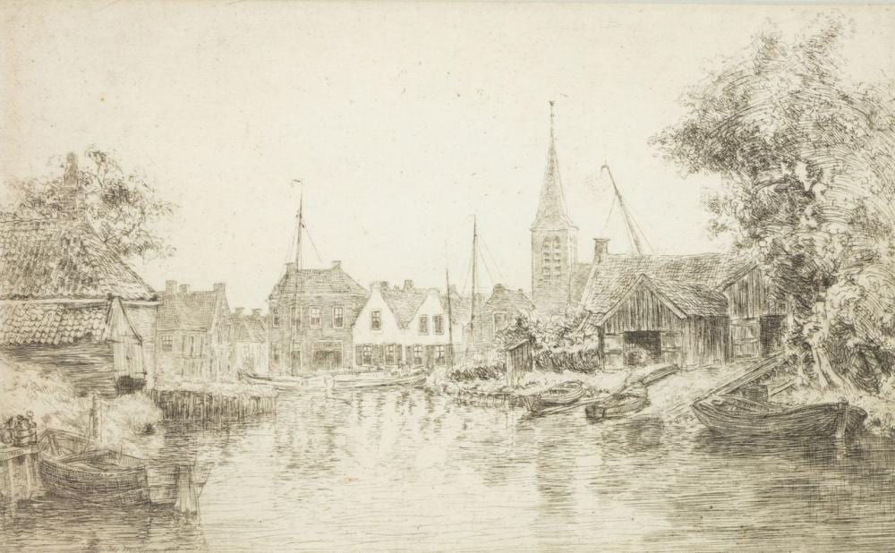 Ids Wiersma comparable auction result: ids wiersma 1878 1965 gezicht op de syl te heeg