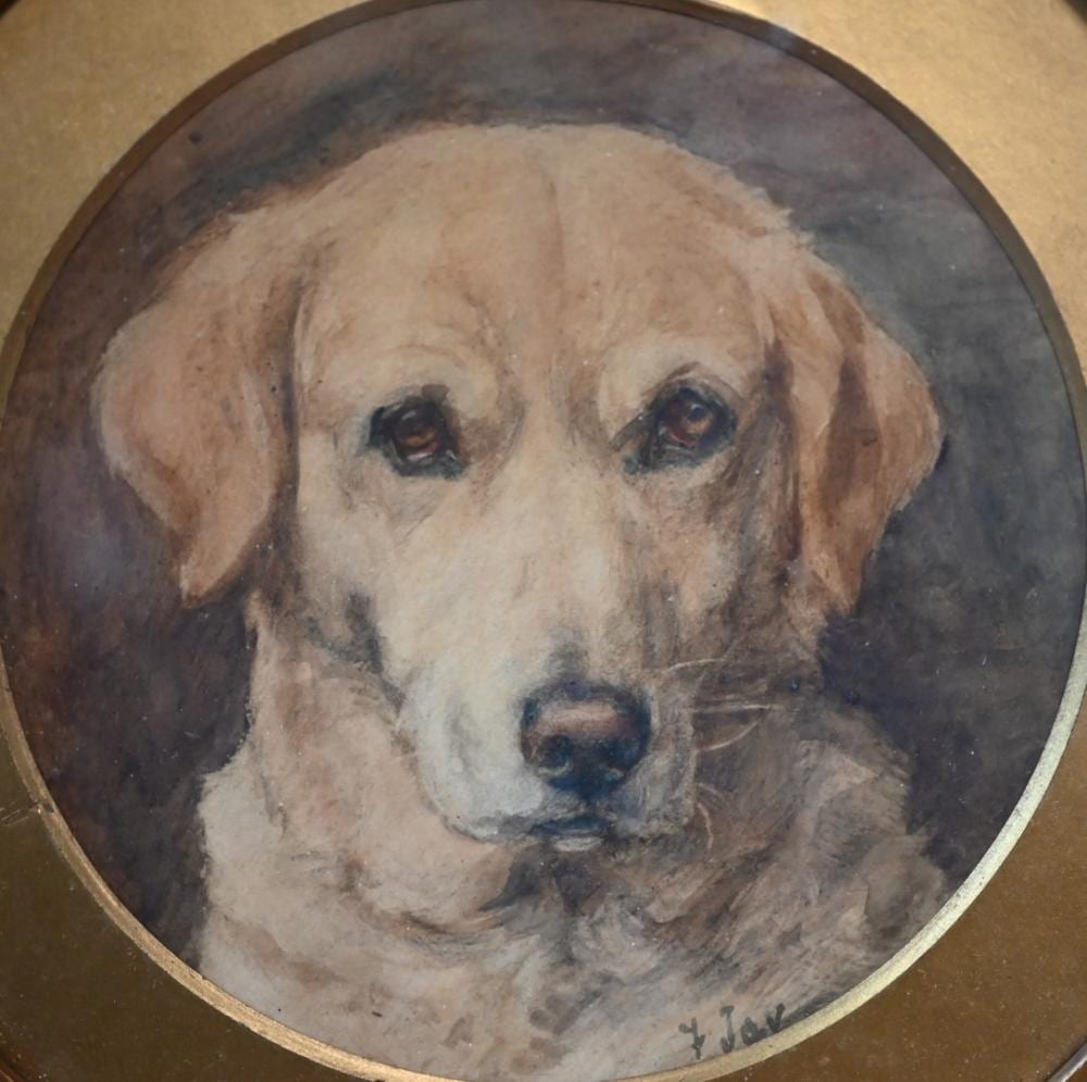 Florence Jay comparable auction result: florence jay fl 1905 1920 a trio of watercolour studies of labradors 1